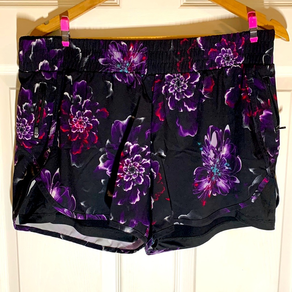 Floral workout shorts